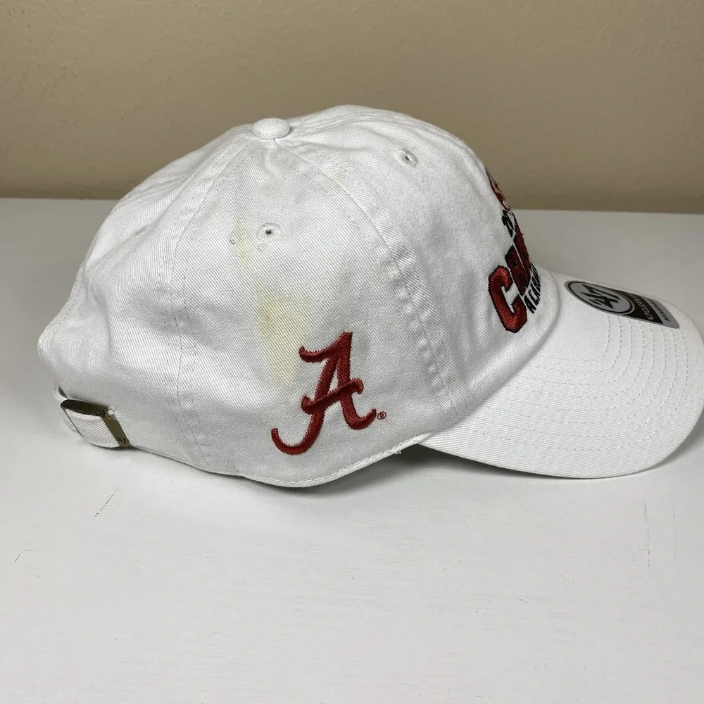 Alabama Crimson Tide SEC 2023 Champions Football Baseball Cap Hat White 47 Brand - Picture 3 of 15